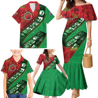 Personalised Cook Islands ANZAC 1915-2026 Filmstrip Family Matching Mermaid Dress and Hawaiian Shirt Lest We Forget 25 April LT9 - Polynesian Pride