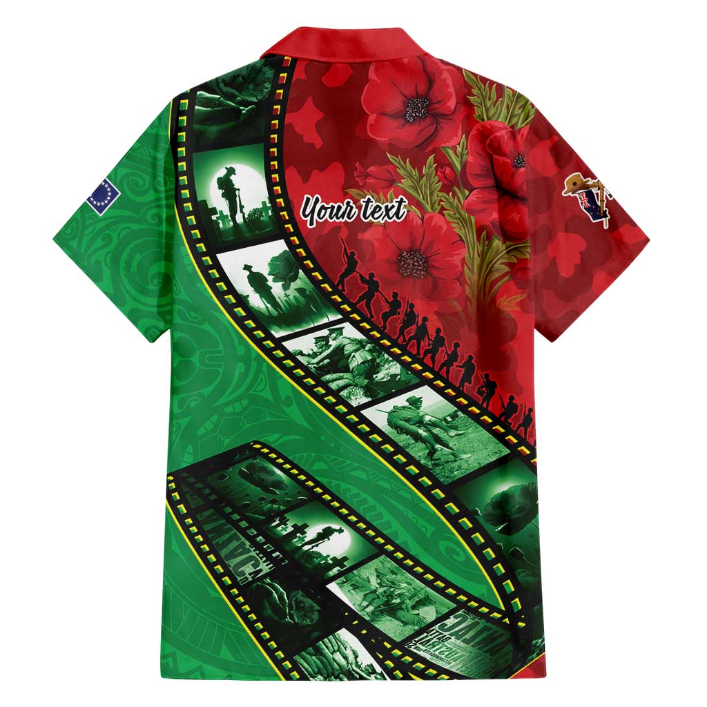 Personalised Cook Islands ANZAC 1915-2026 Filmstrip Family Matching Puletasi and Hawaiian Shirt Lest We Forget 25 April LT9 - Polynesian Pride