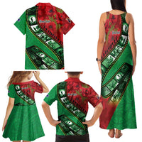 Personalised Cook Islands ANZAC 1915-2026 Filmstrip Family Matching Tank Maxi Dress and Hawaiian Shirt Lest We Forget 25 April LT9 - Polynesian Pride