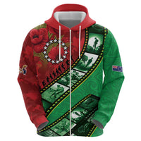 Personalised Cook Islands ANZAC 1915-2026 Filmstrip Hoodie Lest We Forget 25 April