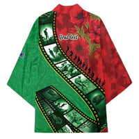 Personalised Cook Islands ANZAC 1915-2026 Filmstrip Kimono Lest We Forget 25 April