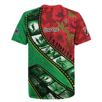 Personalised Cook Islands ANZAC 1915-2026 Filmstrip Rugby Jersey Lest We Forget 25 April