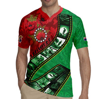 Personalised Cook Islands ANZAC 1915-2026 Filmstrip Rugby Jersey Lest We Forget 25 April
