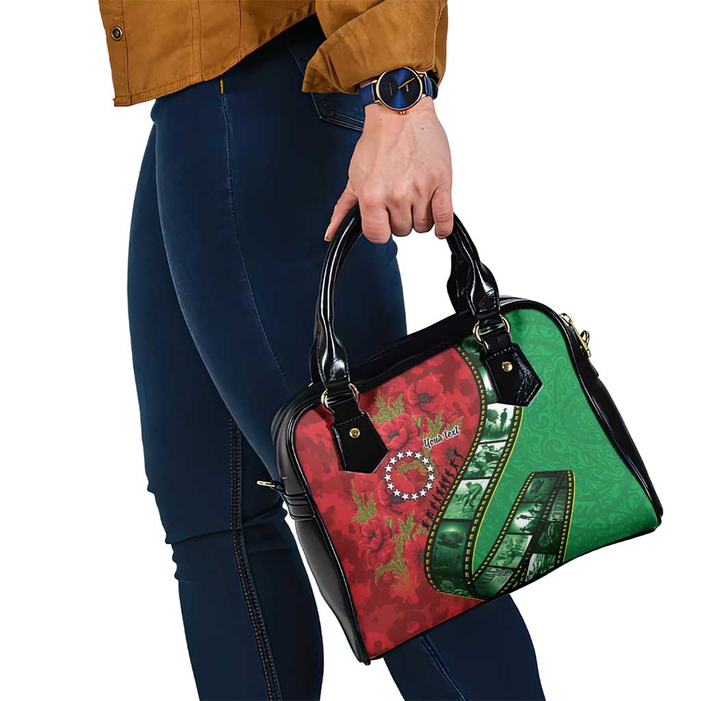 Personalised Cook Islands ANZAC 1915-2026 Filmstrip Shoulder Handbag Lest We Forget 25 April