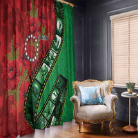 Personalised Cook Islands ANZAC 1915-2026 Filmstrip Window Curtain Lest We Forget 25 April