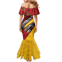 Personalised Niue ANZAC 1915-2026 Filmstrip Family Matching Mermaid Dress and Hawaiian Shirt Lest We Forget 25 April LT9 - Polynesian Pride
