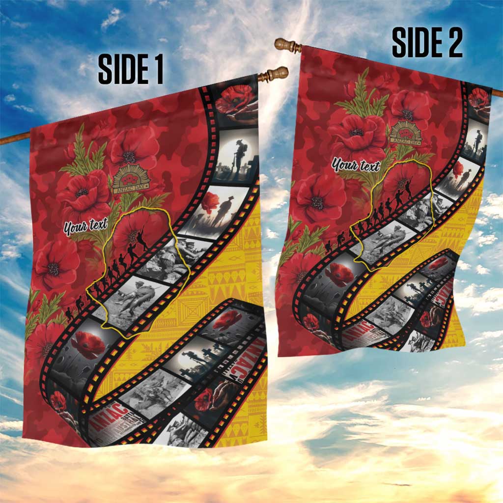 Personalised Niue ANZAC 1915-2026 Filmstrip Garden Flag Lest We Forget 25 April