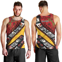 Personalised Niue ANZAC 1915-2026 Filmstrip Men Tank Top Lest We Forget 25 April