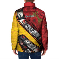 Personalised Niue ANZAC 1915-2026 Filmstrip Padded Jacket Lest We Forget 25 April