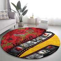 Personalised Niue ANZAC 1915-2026 Filmstrip Round Carpet Lest We Forget 25 April