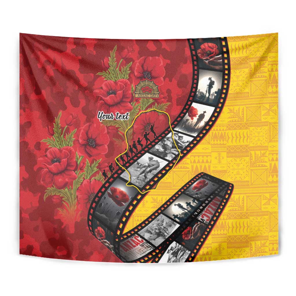 Personalised Niue ANZAC 1915-2026 Filmstrip Tapestry Lest We Forget 25 April