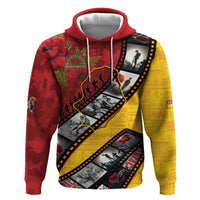 Personalised Niue ANZAC 1915-2026 Filmstrip Zip Hoodie Lest We Forget 25 April