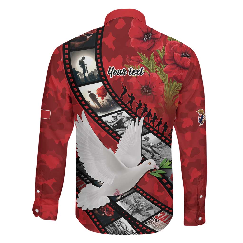Personalised Tonga ANZAC 1915-2026 Filmstrip Family Matching Mermaid Dress and Hawaiian Shirt Lest We Forget 25 April LT9 - Polynesian Pride