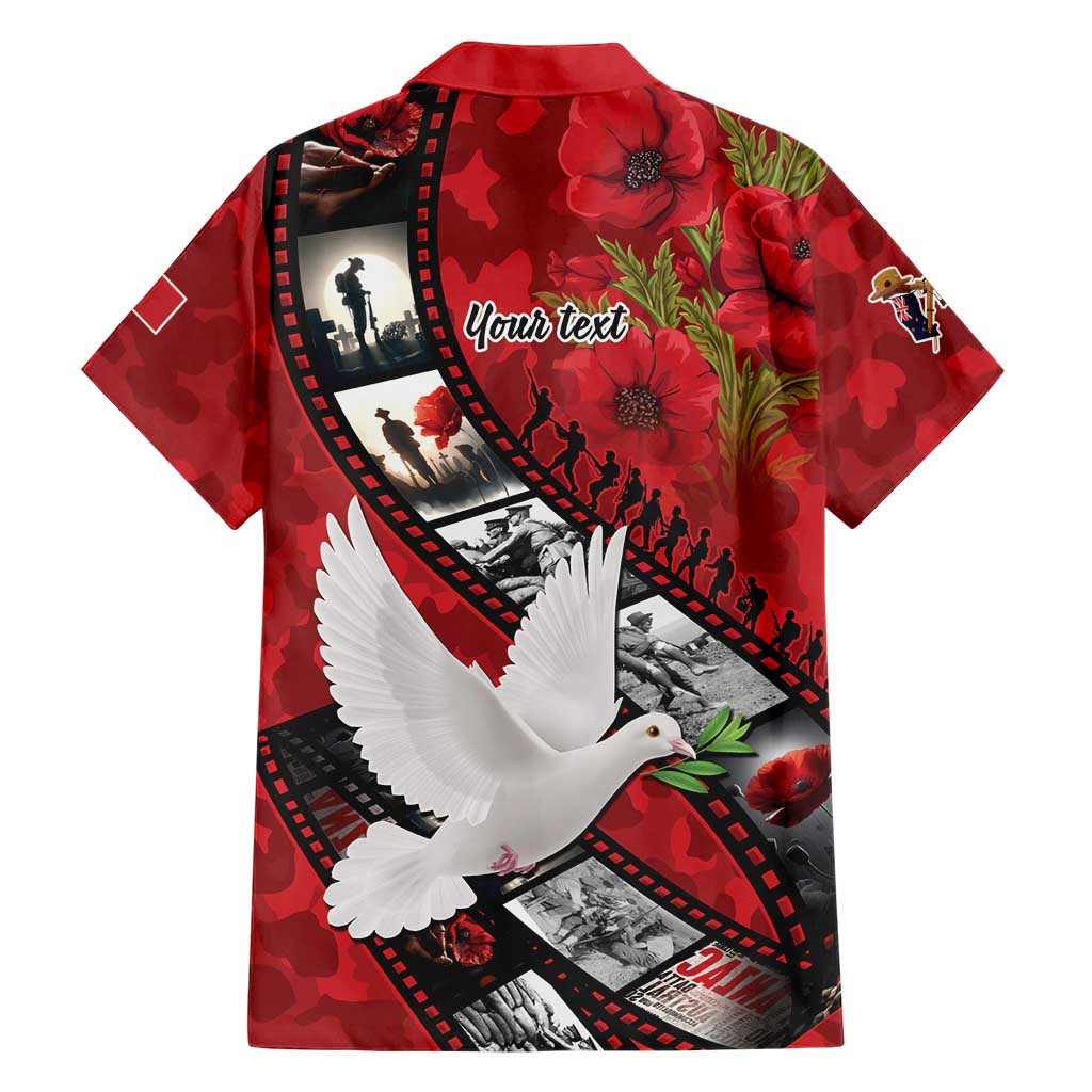 Personalised Tonga ANZAC 1915-2026 Filmstrip Family Matching Tank Maxi Dress and Hawaiian Shirt Lest We Forget 25 April LT9 - Polynesian Pride
