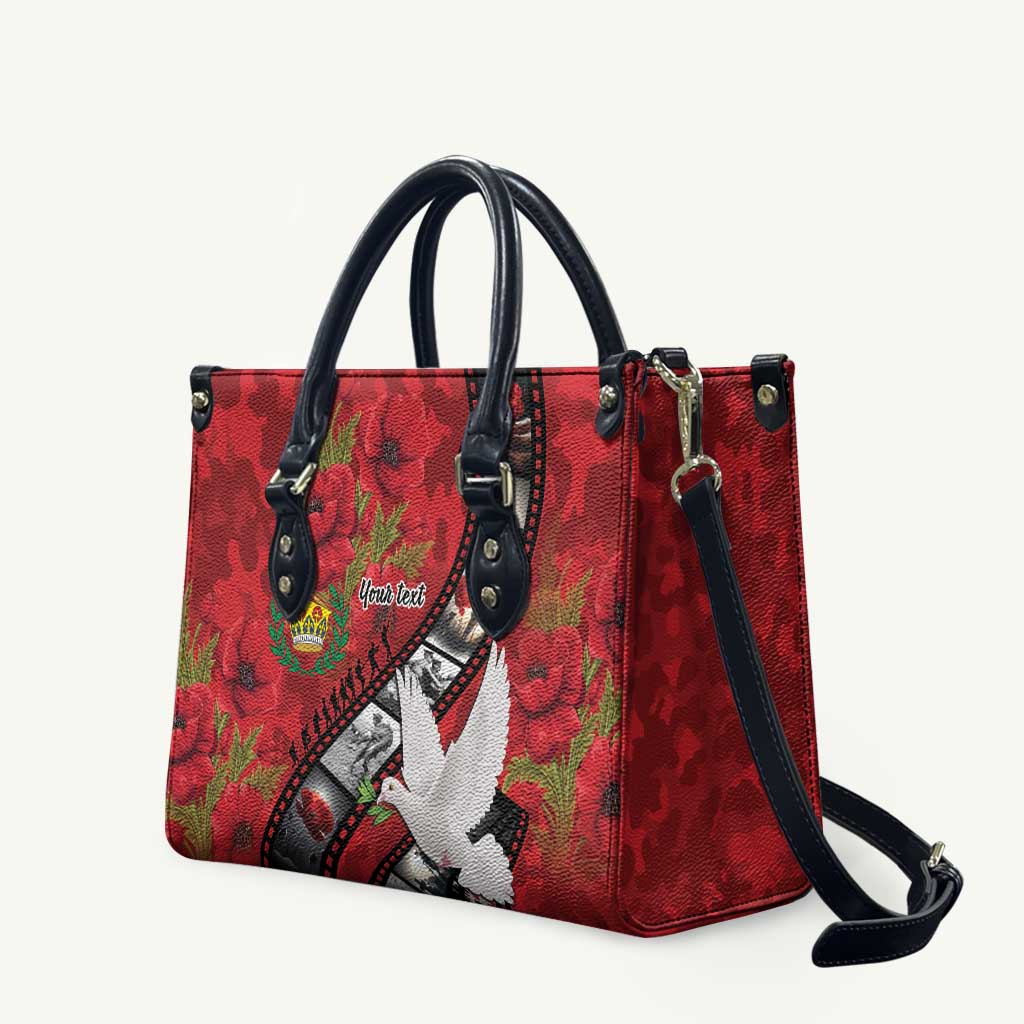 Personalised Tonga ANZAC 1915-2026 Filmstrip Leather Bag Lest We Forget 25 April