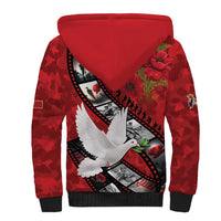 Personalised Tonga ANZAC 1915-2026 Filmstrip Sherpa Hoodie Lest We Forget 25 April