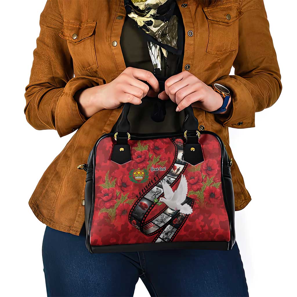 Personalised Tonga ANZAC 1915-2026 Filmstrip Shoulder Handbag Lest We Forget 25 April