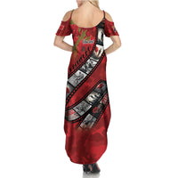 Personalised Tonga ANZAC 1915-2026 Filmstrip Summer Maxi Dress Lest We Forget 25 April