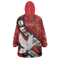 Personalised Tonga ANZAC 1915-2026 Filmstrip Wearable Blanket Hoodie Lest We Forget 25 April LT9 - Polynesian Pride