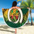 Personalised Vanuatu Yumi 44th Indipendens Dei Beach Blanket Vanuatuan Broad Tusk with Polynesian Tribal