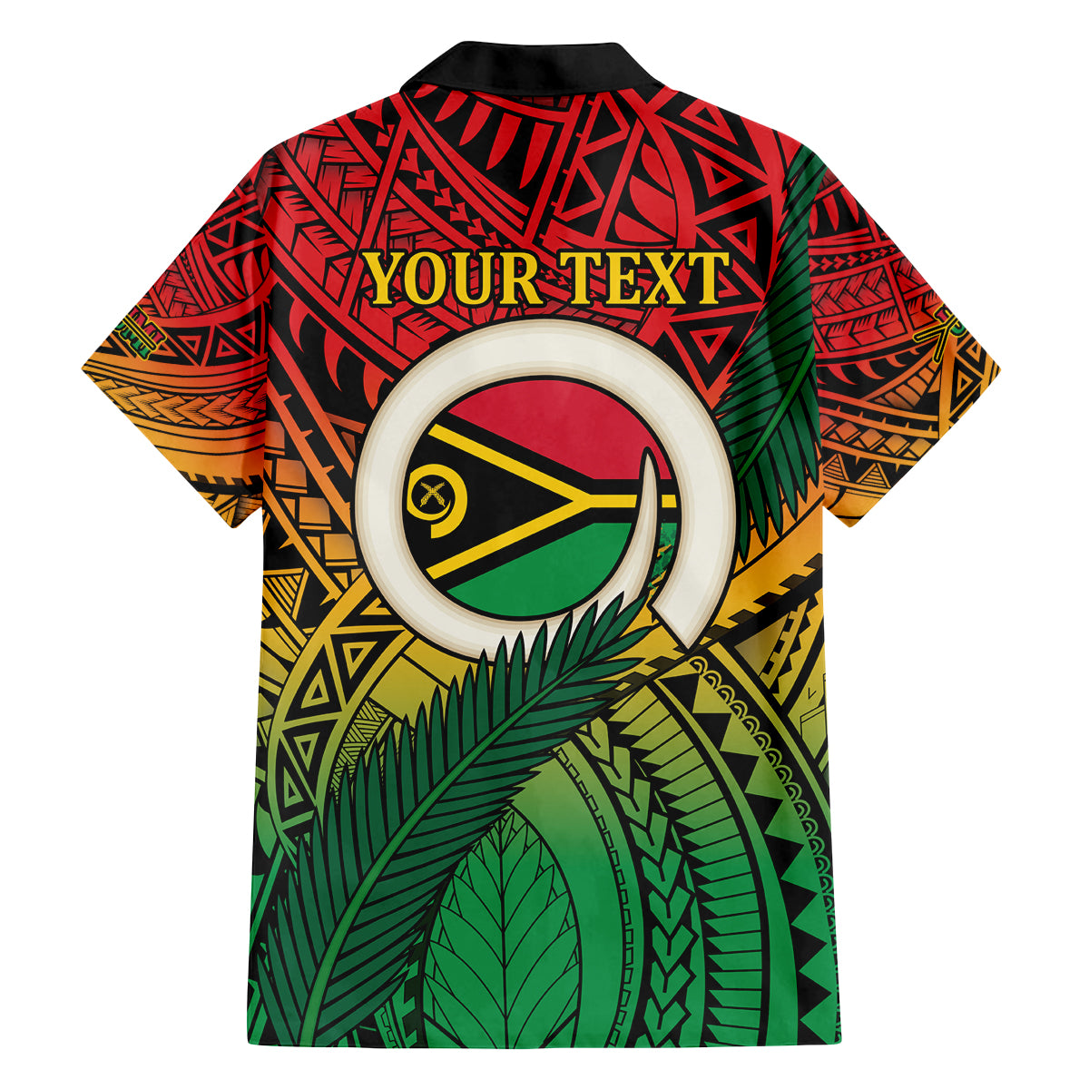Personalised Vanuatu Yumi 44th Indipendens Dei Family Matching Off The Shoulder Long Sleeve Dress and Hawaiian Shirt Vanuatuan Broad Tusk with Polynesian Tribal LT9 - Polynesian Pride