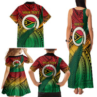 Personalised Vanuatu Yumi 44th Indipendens Dei Family Matching Tank Maxi Dress and Hawaiian Shirt Vanuatuan Broad Tusk with Polynesian Tribal LT9 - Polynesian Pride