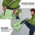 Polynesian Hibiscus Flower Tribal Grocery Bag Lime Green Color