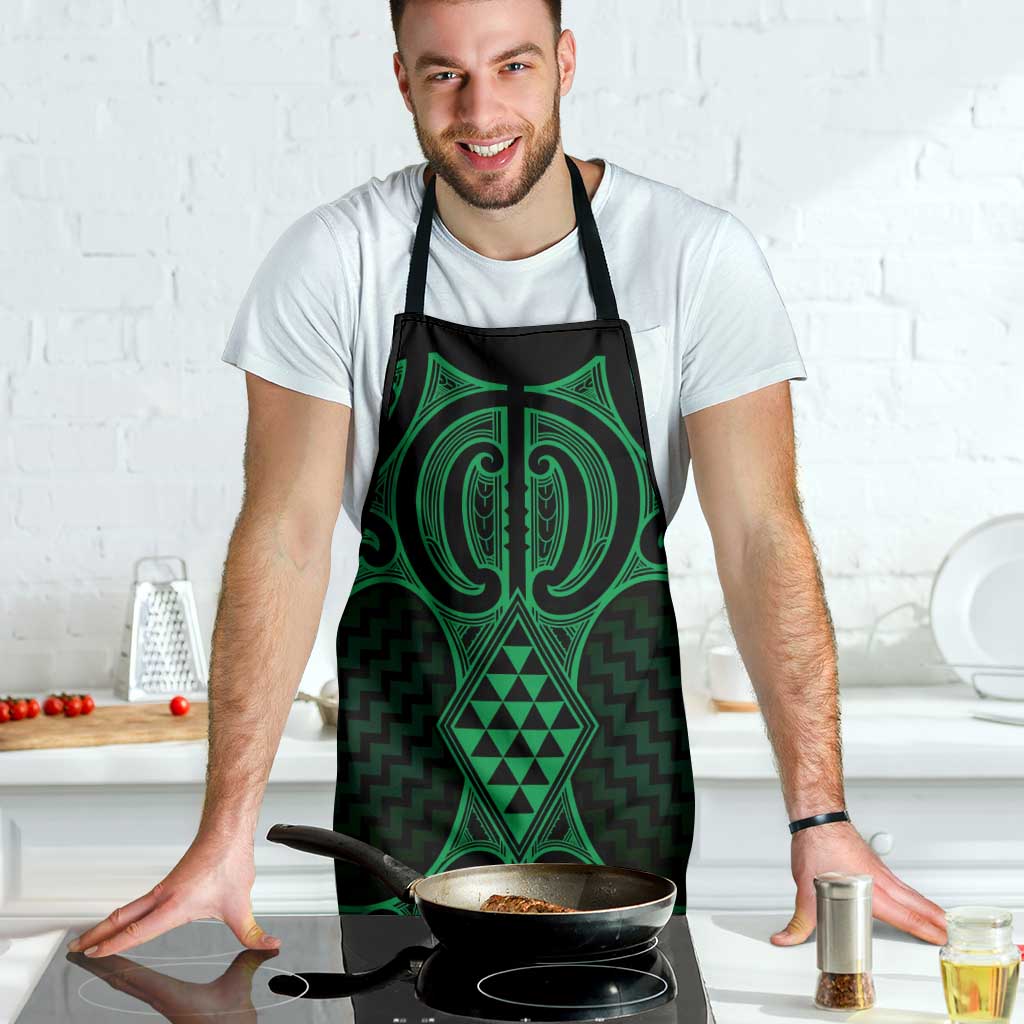 Kakariki Maori Ta Moko Poutama Art Apron - Polynesian Pride