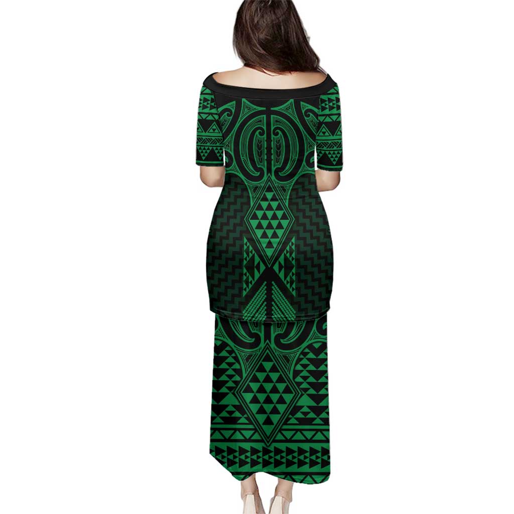 Kakariki Maori Ta Moko Poutama Art Family Matching Puletasi and Hawaiian Shirt LT9 - Polynesian Pride