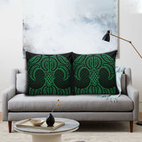 Kakariki Maori Ta Moko Poutama Art Pillow Cover - Polynesian Pride