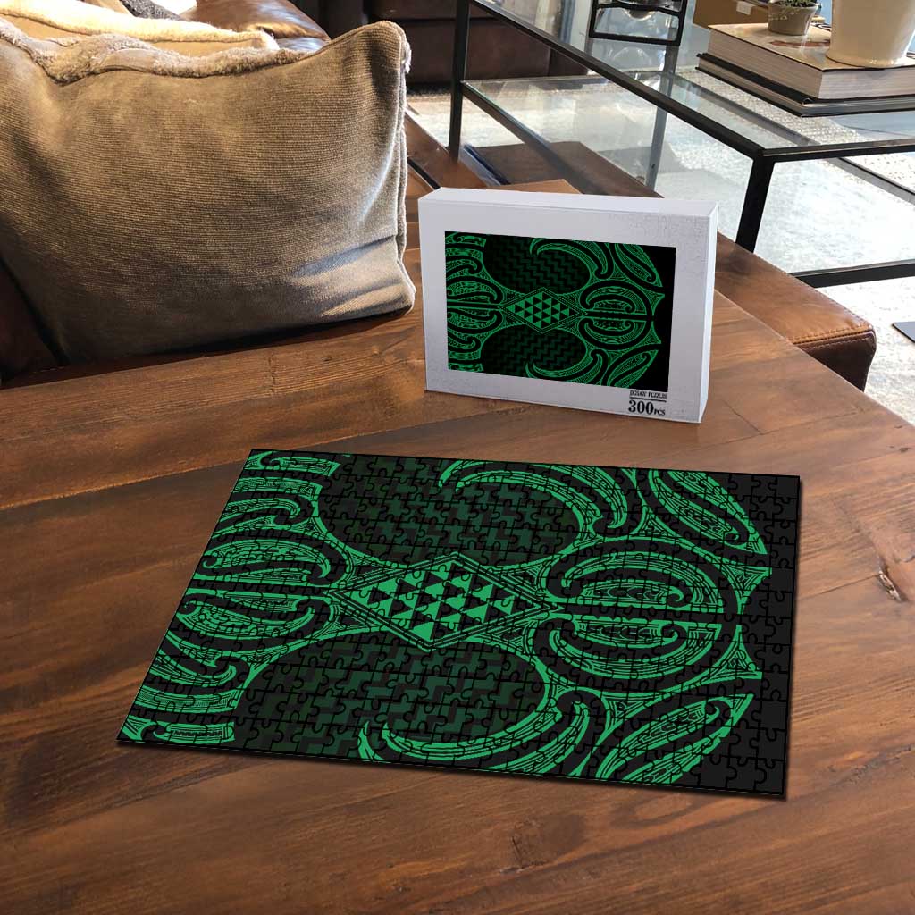 Kakariki Maori Ta Moko Poutama Art Puzzle - Polynesian Pride