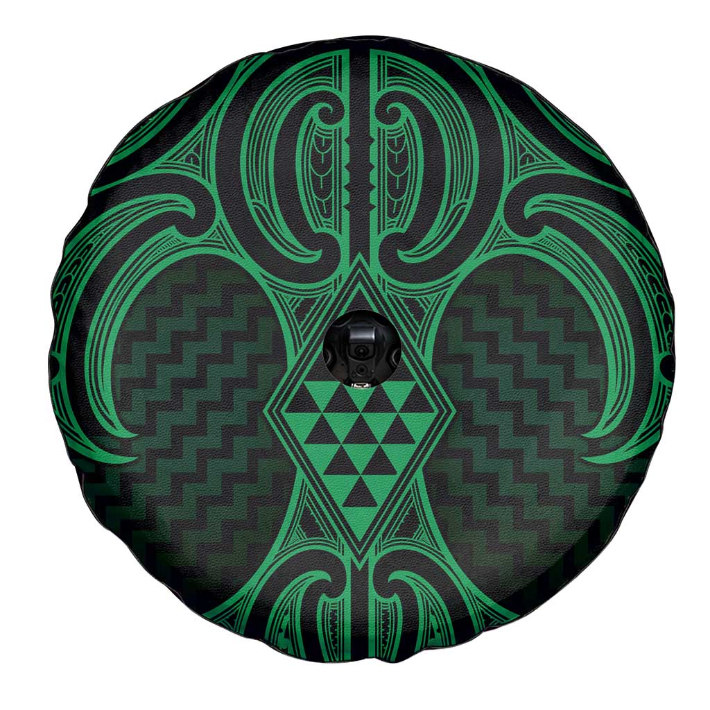 Kakariki Maori Ta Moko Poutama Art Spare Tire Cover LT9 - Polynesian Pride