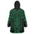 Kakariki Maori Ta Moko Poutama Art Wearable Blanket Hoodie
