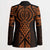 Karaka Maori Ta Moko Poutama Art Blazer - Polynesian Pride