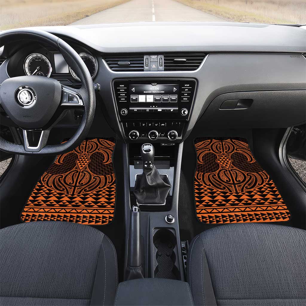 Karaka Maori Ta Moko Poutama Art Car Mats