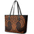 Karaka Maori Ta Moko Poutama Art Leather Tote Bag