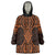 Karaka Maori Ta Moko Poutama Art Wearable Blanket Hoodie