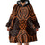 Karaka Maori Ta Moko Poutama Art Wearable Blanket Hoodie