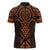 Karaka Maori Ta Moko Poutama Art Zipper Polo Shirt - Polynesian Pride