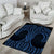 Kikorangi Maori Ta Moko Poutama Art Area Rug