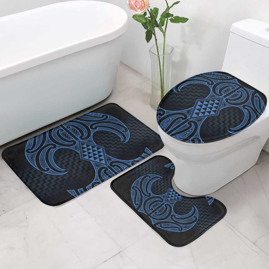 Kikorangi Maori Ta Moko Poutama Art Bathroom Set - Polynesian Pride