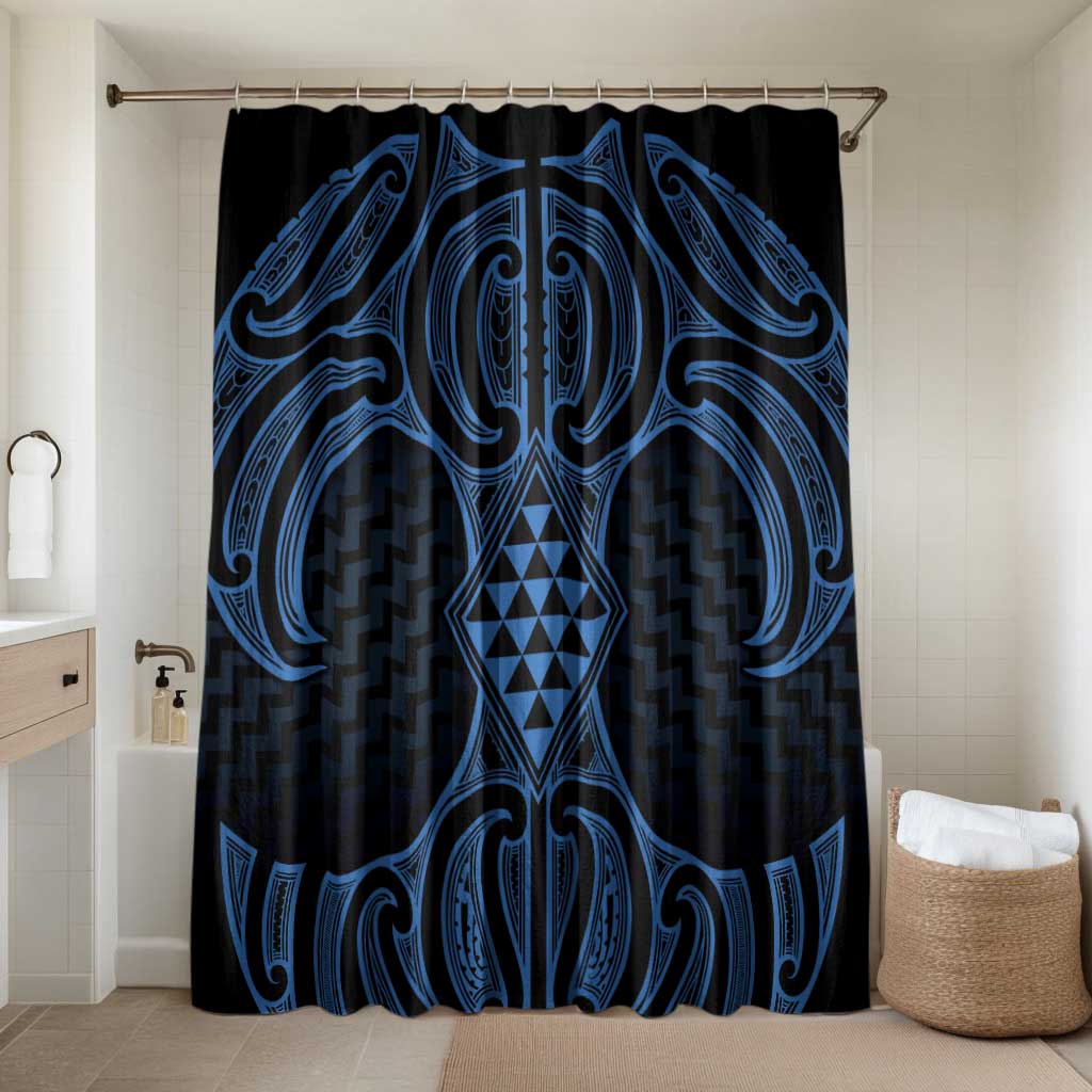 Kikorangi Maori Ta Moko Poutama Art Bathroom Set - Polynesian Pride
