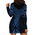 Kikorangi Maori Ta Moko Poutama Art Hoodie Dress