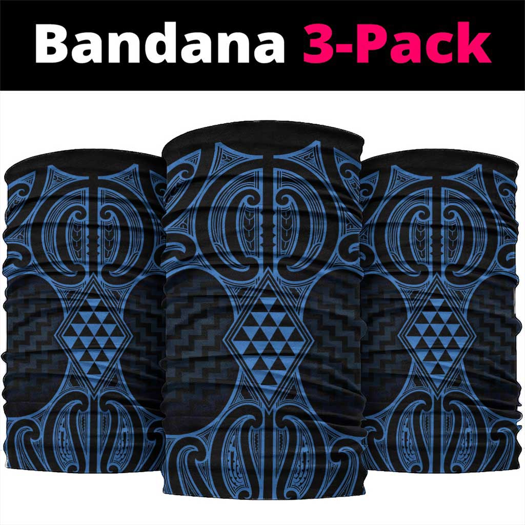 Kikorangi Maori Ta Moko Poutama Art Neck Gaiter - Polynesian Pride