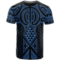 Kikorangi Maori Ta Moko Poutama Art T Shirt