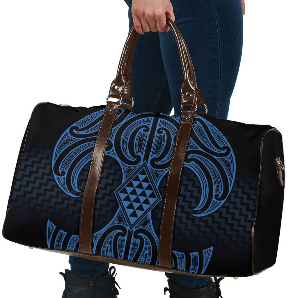 Kikorangi Maori Ta Moko Poutama Art Travel Bag - Polynesian Pride