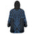 Kikorangi Maori Ta Moko Poutama Art Wearable Blanket Hoodie