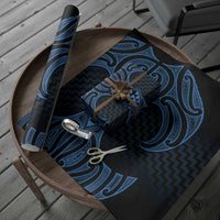 Kikorangi Maori Ta Moko Poutama Art Wrapping Paper - Polynesian Pride