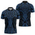 Kikorangi Maori Ta Moko Poutama Art Zipper Polo Shirt - Polynesian Pride