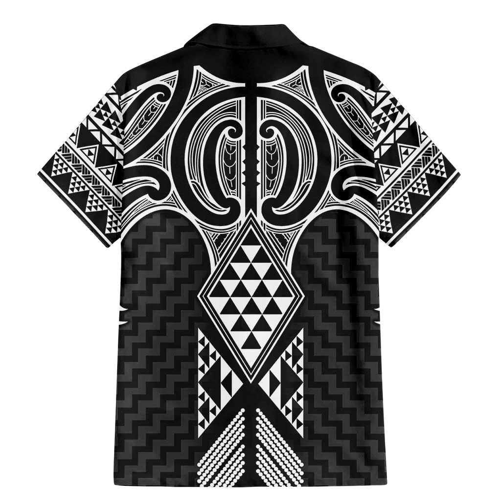 Ma Maori Ta Moko Poutama Art Family Matching Mermaid Dress and Hawaiian Shirt LT9 - Polynesian Pride